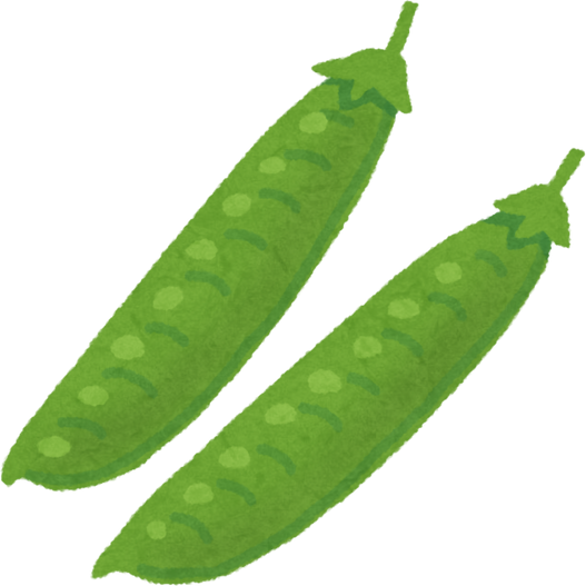 Watercolor Illustration of Sugar Snap Peas